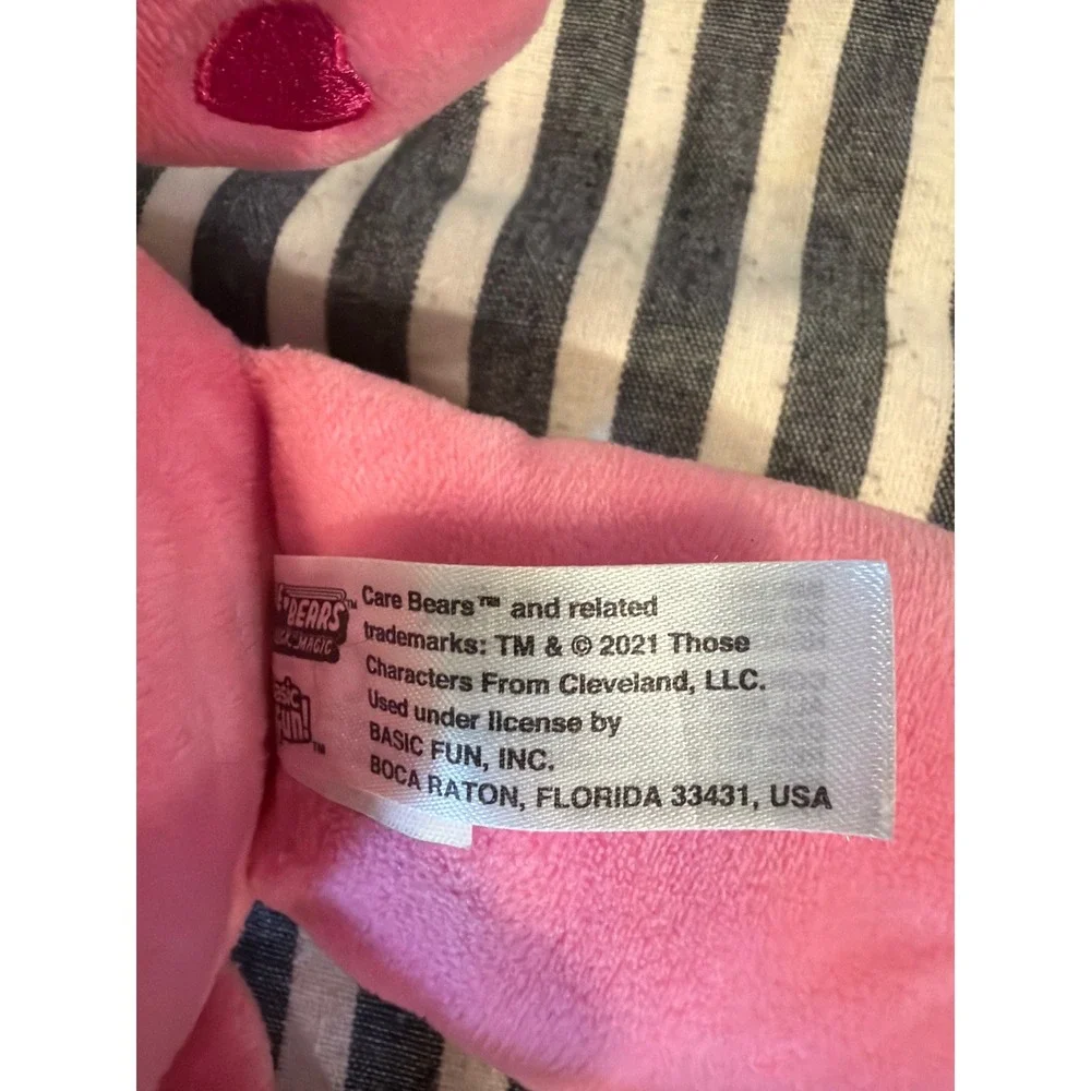 Care Bears Cheer Bear Pink Rainbow Plush Stuffed Animal 2021 Basic Fun 9 inch